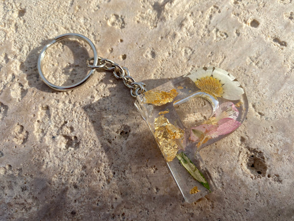 Custom Floral Keychains