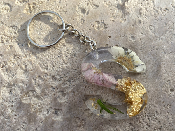 Custom Floral Keychains