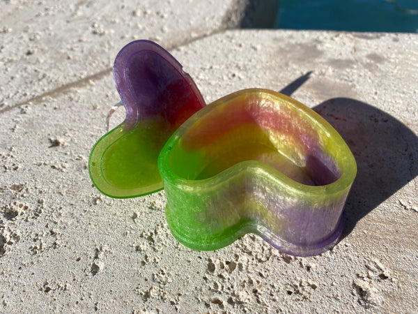 Rainbow Heart Trinket Box