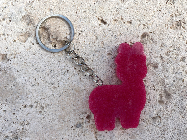 Taffy Llama keychain