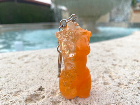 Poppy Goddess Keychain