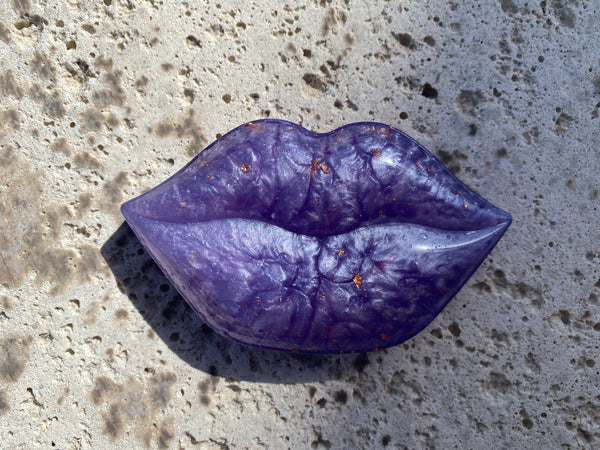 Deep Purple Lip incense holder