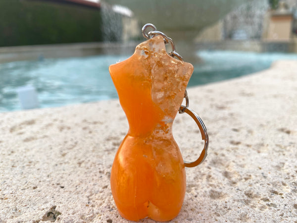 Poppy Goddess Keychain