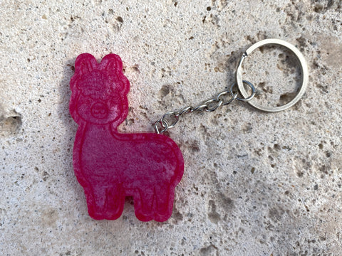 Taffy Llama keychain