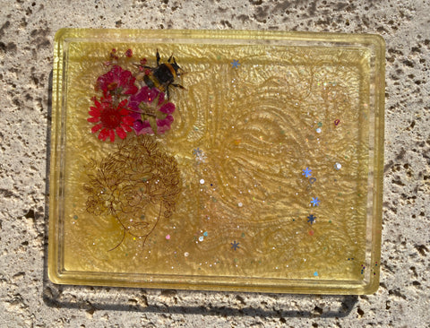 Flower Trails Rectangle Tray