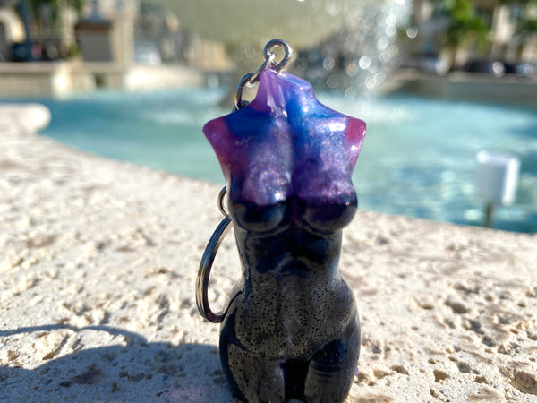 Dark Crystal Goddess Keychain