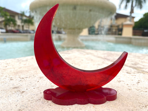 Blood Moon Crescent Jewelry Holder